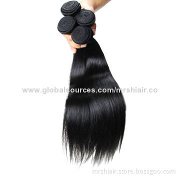 22-inch 6A Natural Black Unprocessed Malaysian Straight Virgin Hair
